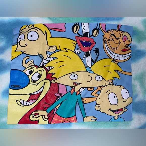 Nickelodeon Sweatshirt Adult Large Cartoon Tie Dye Hoodie Sweater. - Picture 3 of 6